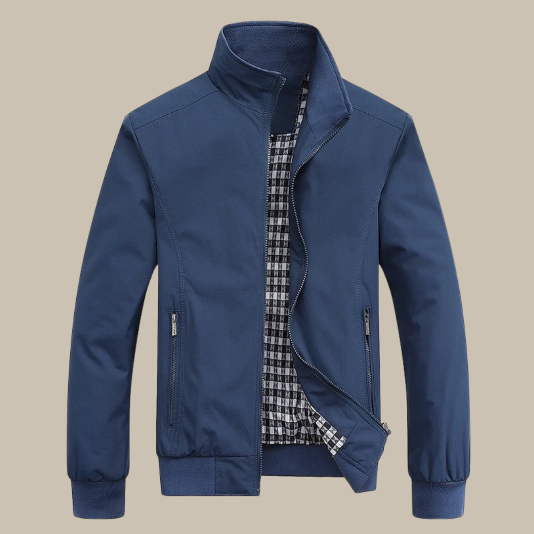 Elegante giacca estiva antivento per uomo