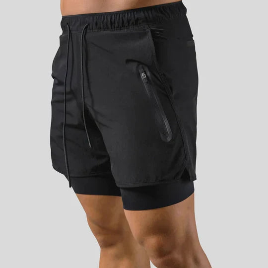 Pantaloni sportivi 2 in 1 da uomo