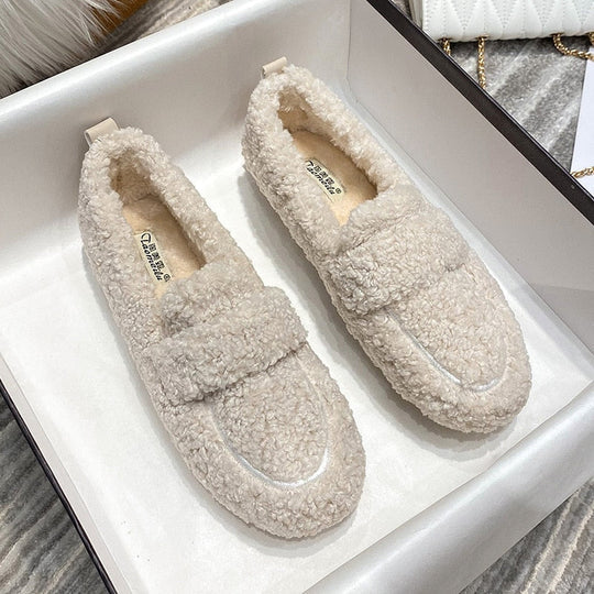 Pantofole di peluche per donna