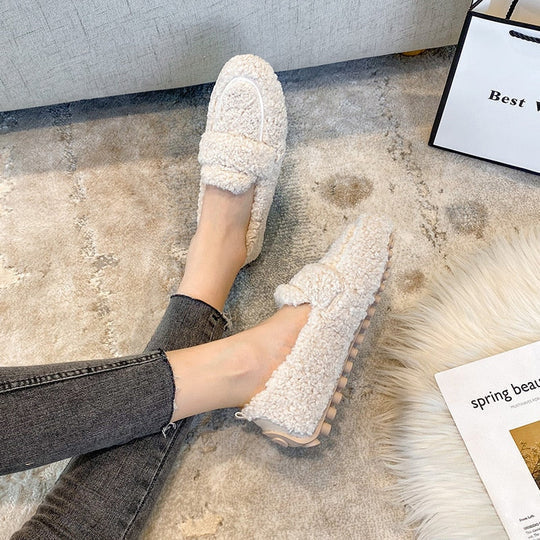 Pantofole di peluche per donna