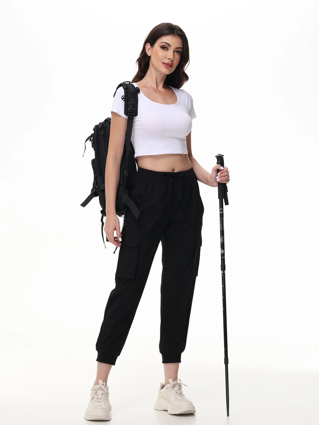 CargoEase - Pantaloni Jogging Relaxed con Tasche Cargo e Polsini