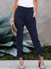 BreezFit - Pantaloni Jogger con Vita Alta e Fascia Elastica