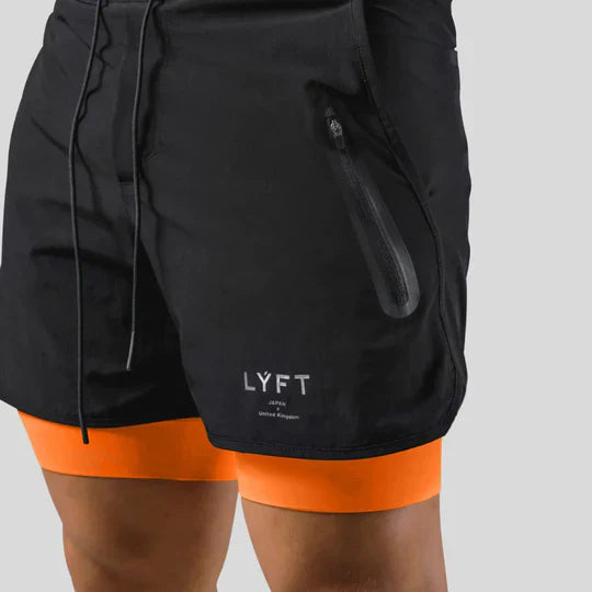 Pantaloni sportivi 2 in 1 da uomo