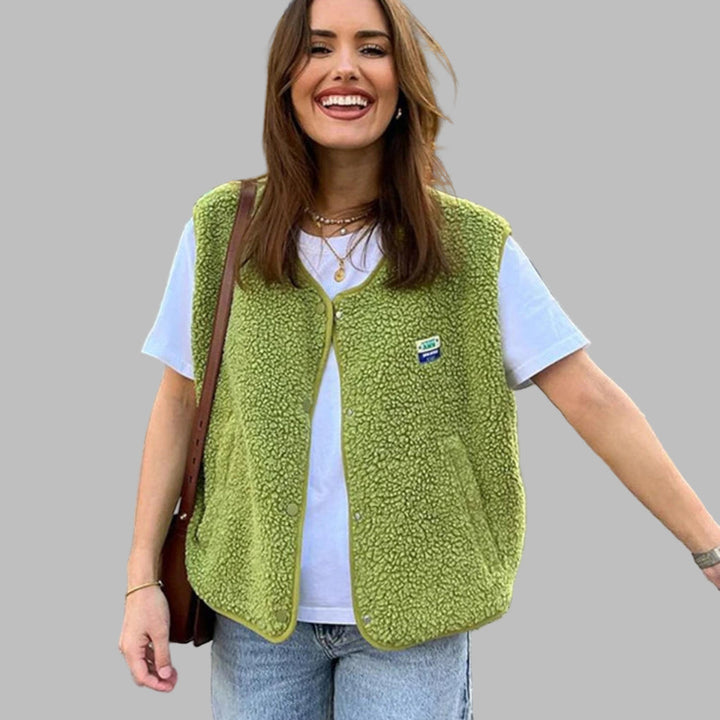 Gilet in lana d'agnello di alta qualità