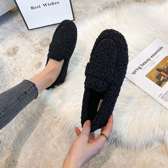Pantofole di peluche per donna