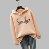 Felpa con cappuccio Smile da donna