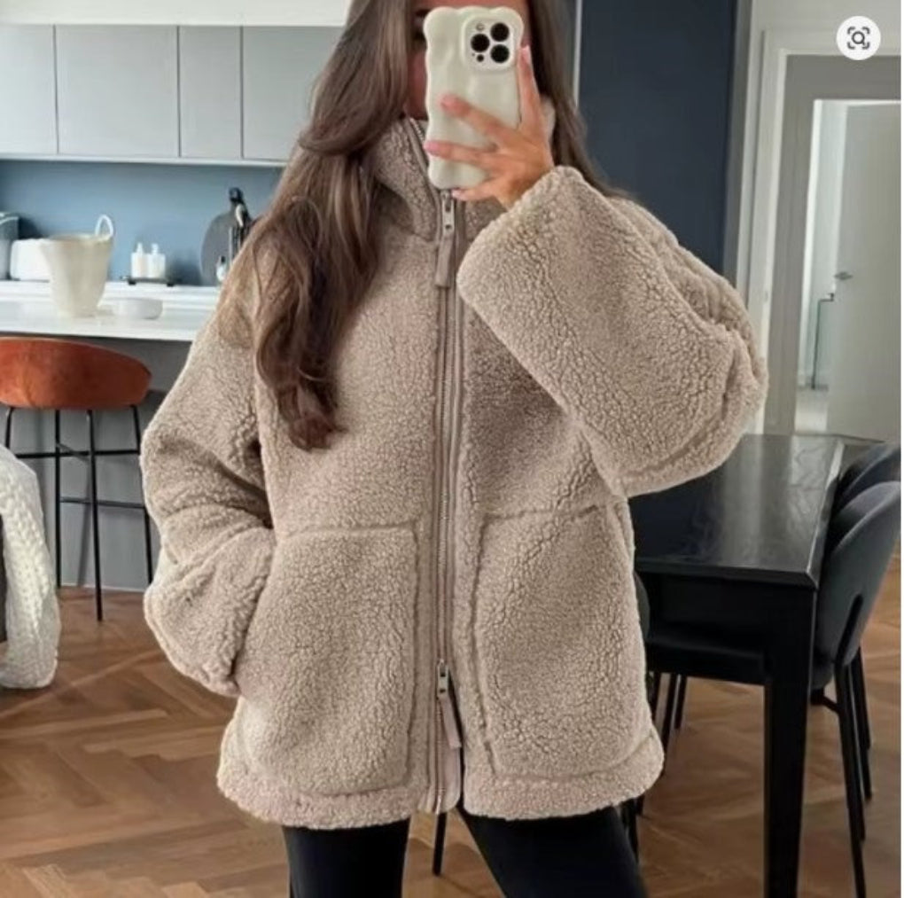 Giacca di lana comoda per donna