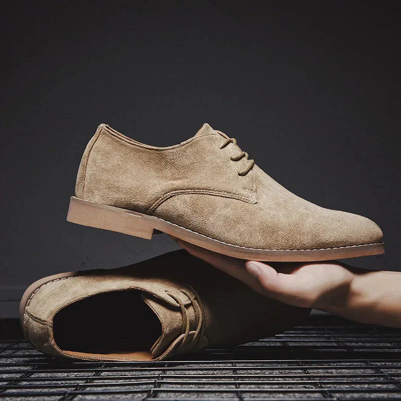 Scarpe Oxford in pelle scamosciata per uomo