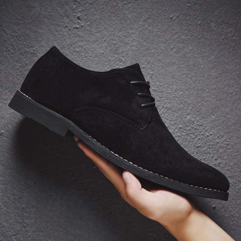 Scarpe Oxford in pelle scamosciata per uomo