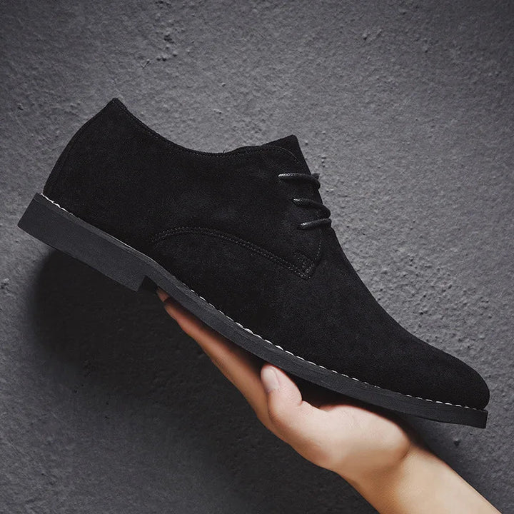 Scarpe Oxford in pelle scamosciata per uomo