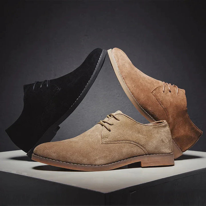 Scarpe Oxford in pelle scamosciata per uomo