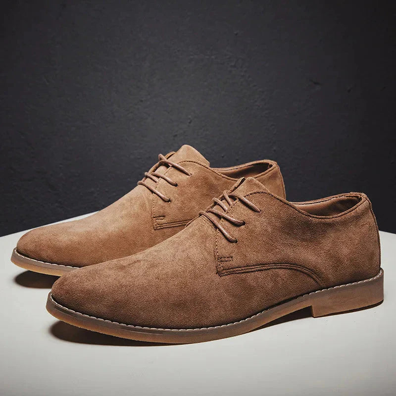 Scarpe Oxford in pelle scamosciata per uomo