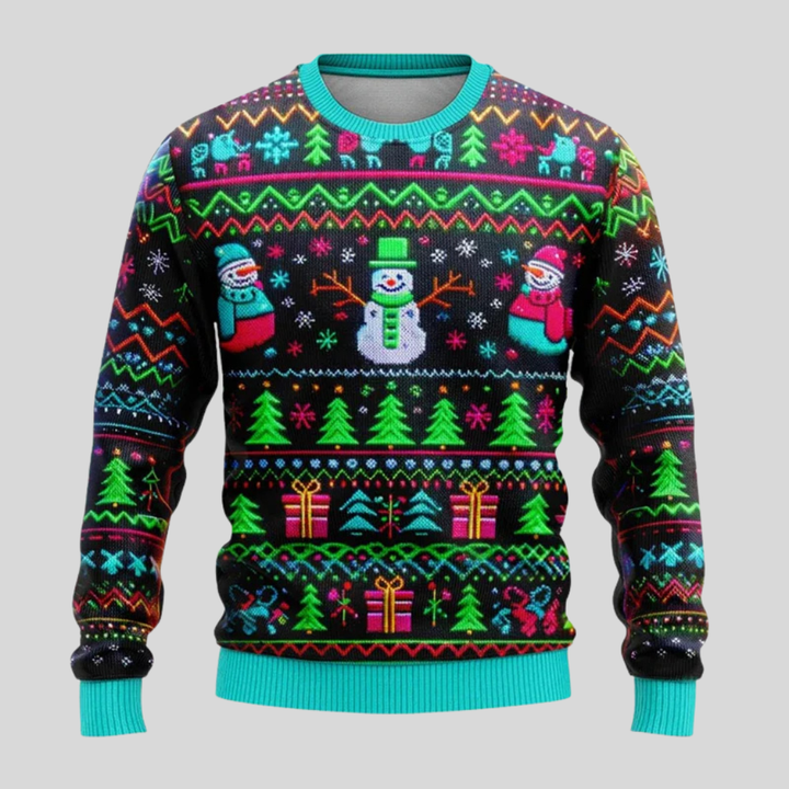 suéter navideño unisex neón