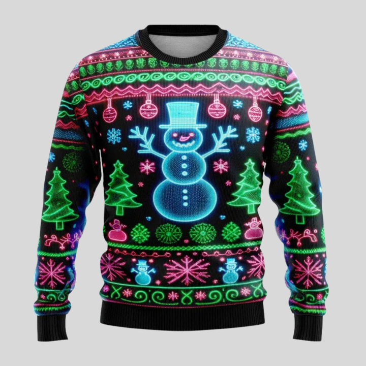 suéter navideño unisex neón