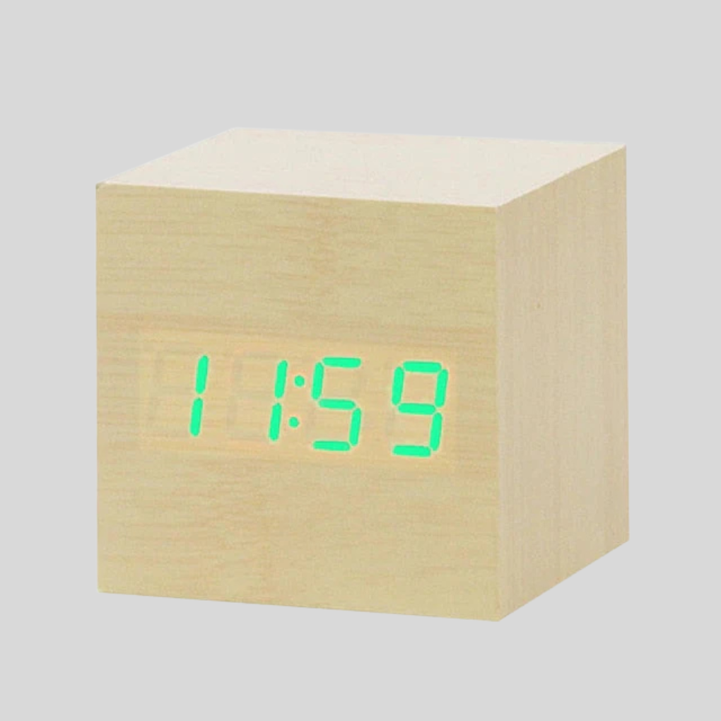 Reloj despertador digital a LED