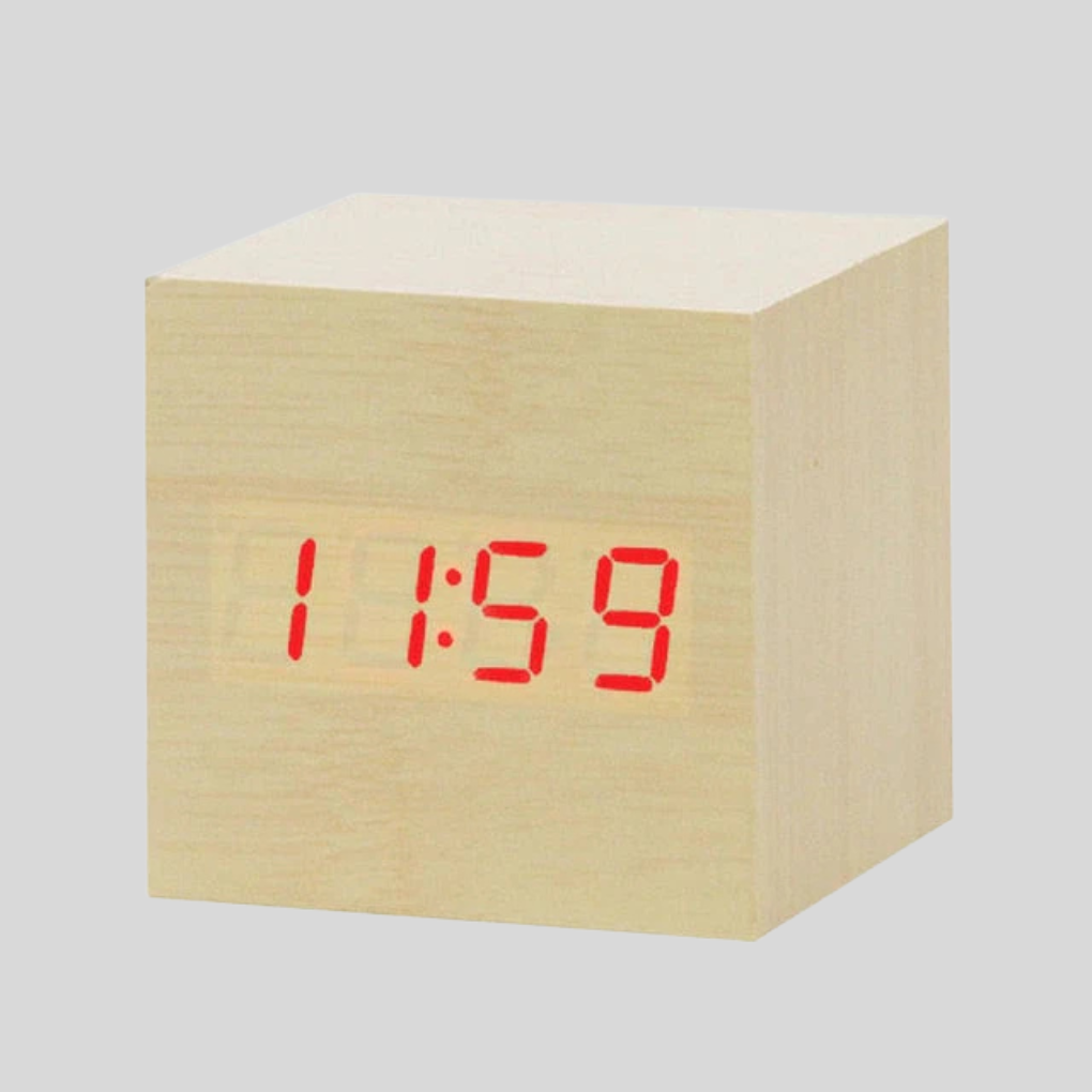 Reloj despertador digital a LED