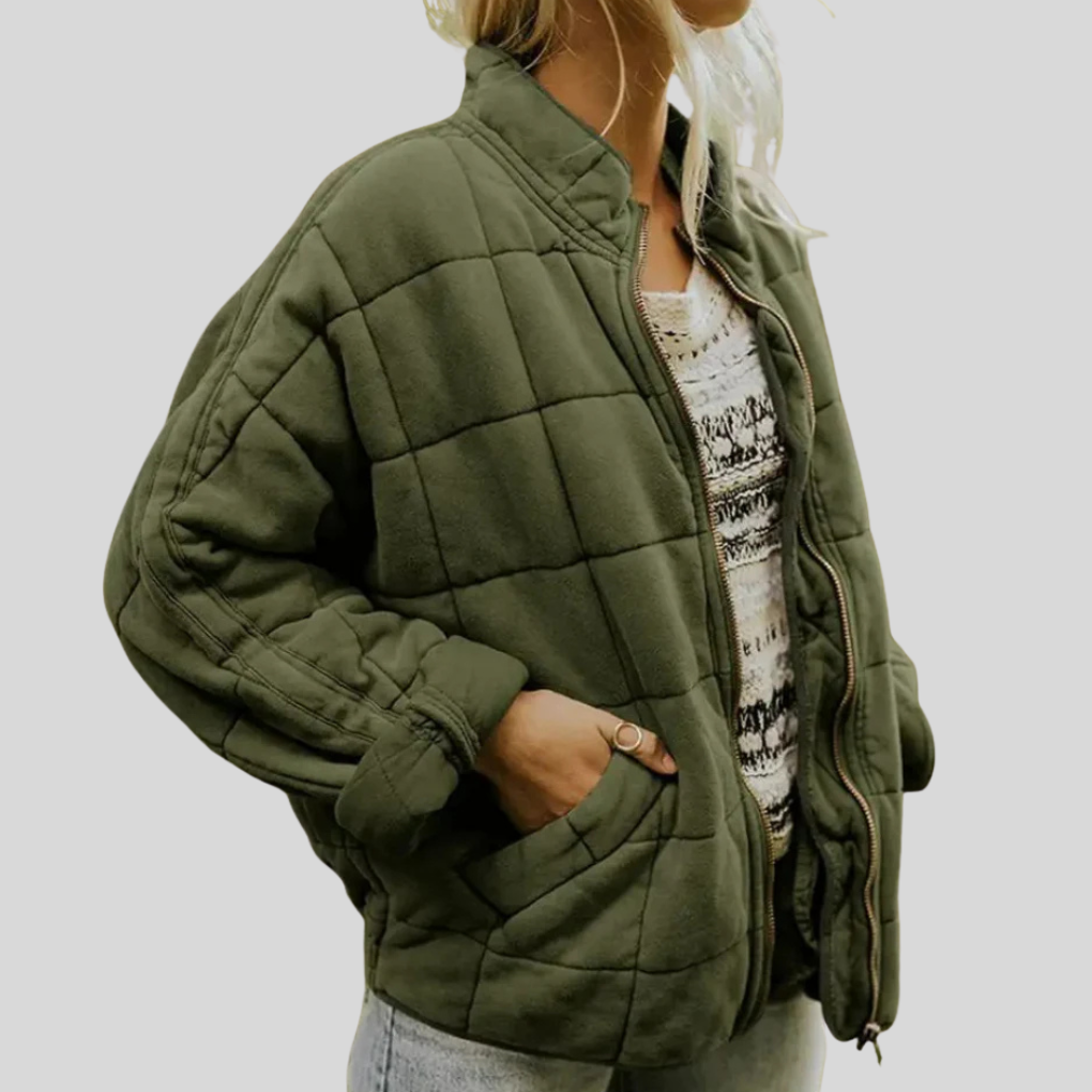 Chaqueta de entretiempo oversize para mujer