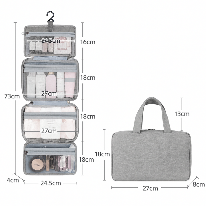 Organizzatore per articoli da toeletta multiscomparto