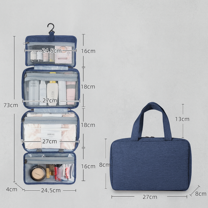 Organizzatore per articoli da toeletta multiscomparto