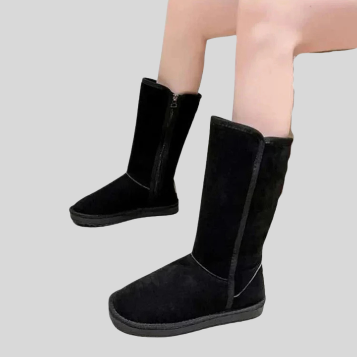 Botas de invierno para mujer de piel ante