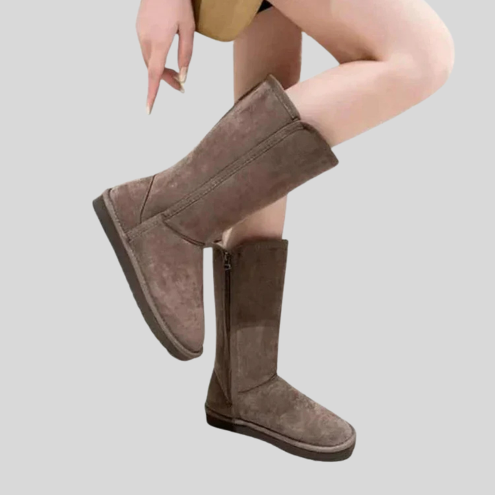 Botas de invierno para mujer de piel ante