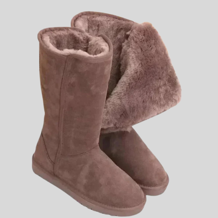 Botas de invierno para mujer de piel ante