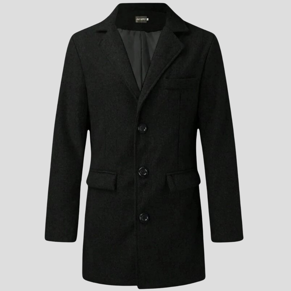 Cappotto classico da uomo con rever