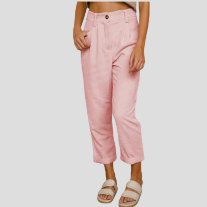 Pantaloni eleganti in velluto a coste