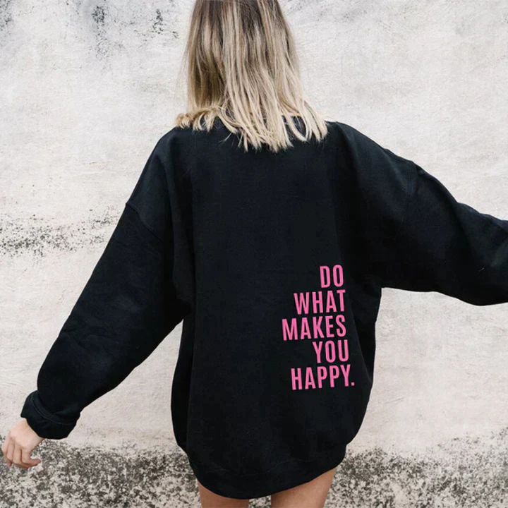 Felpa casual da donna con cappuccio