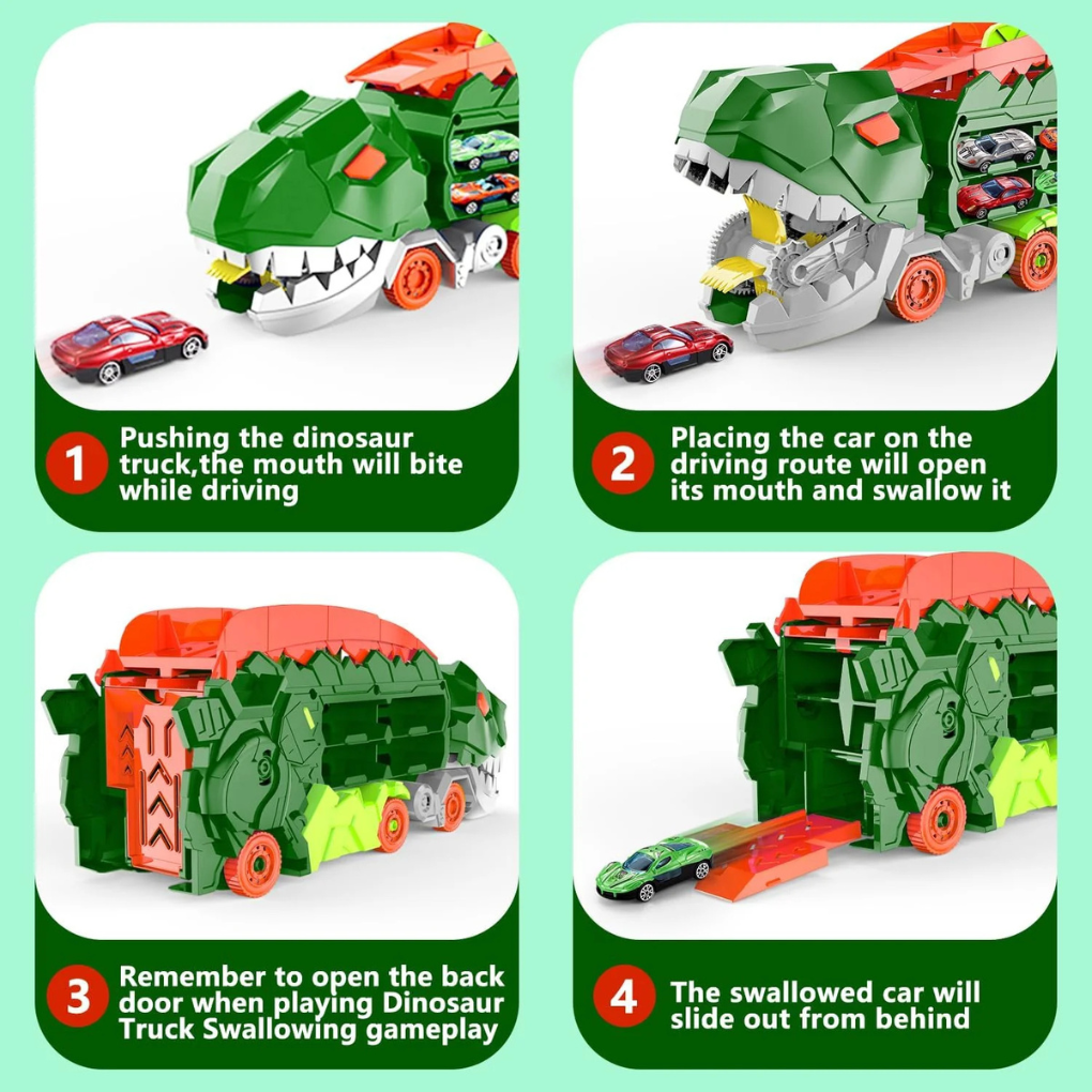 Camion trasportatore per pista da corsa Dino City