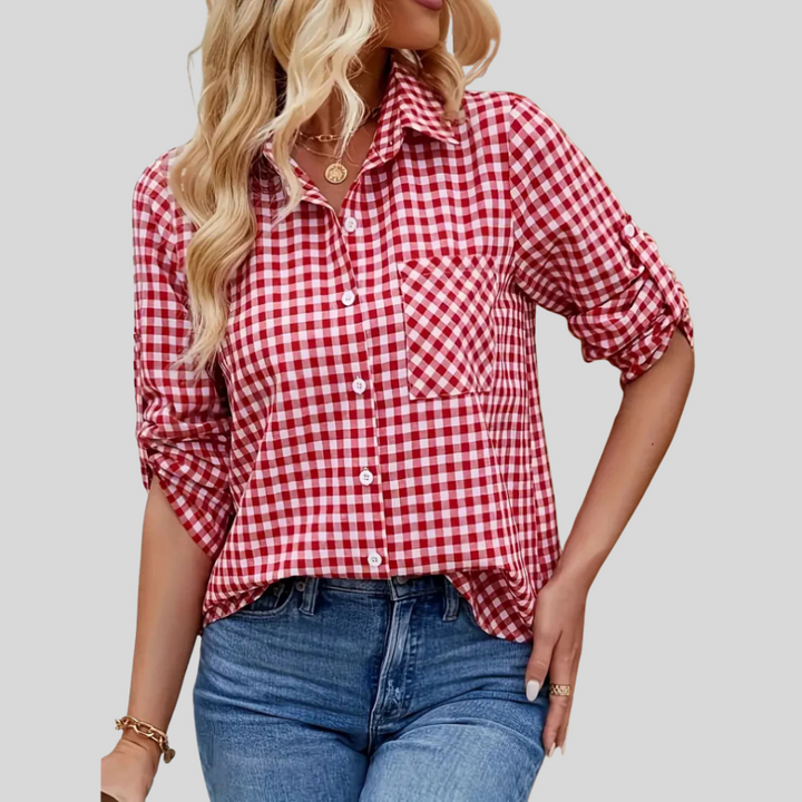 Camicia da donna – Stile casual con bordo rilassato