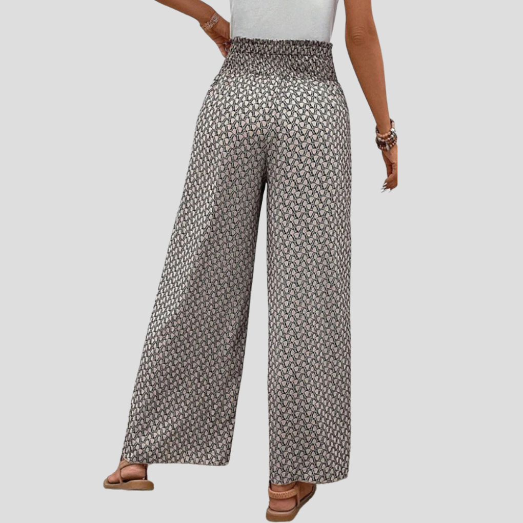 Pantaloni con stampa geometrica moderna