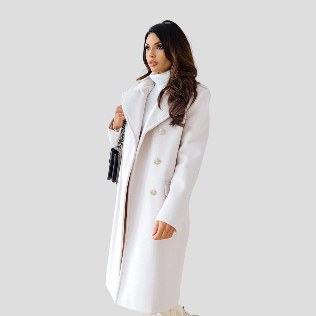 Cappotto doppiopetto da donna