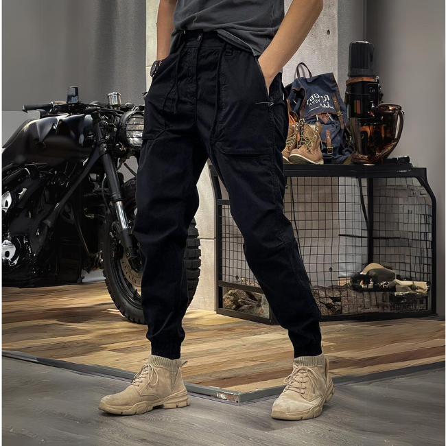 Pantaloni cargo elasticizzati da uomo
