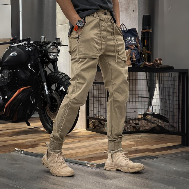 Pantaloni cargo elasticizzati da uomo