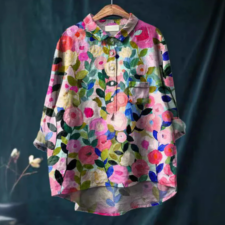 Camicetta da donna con stampa floreale
