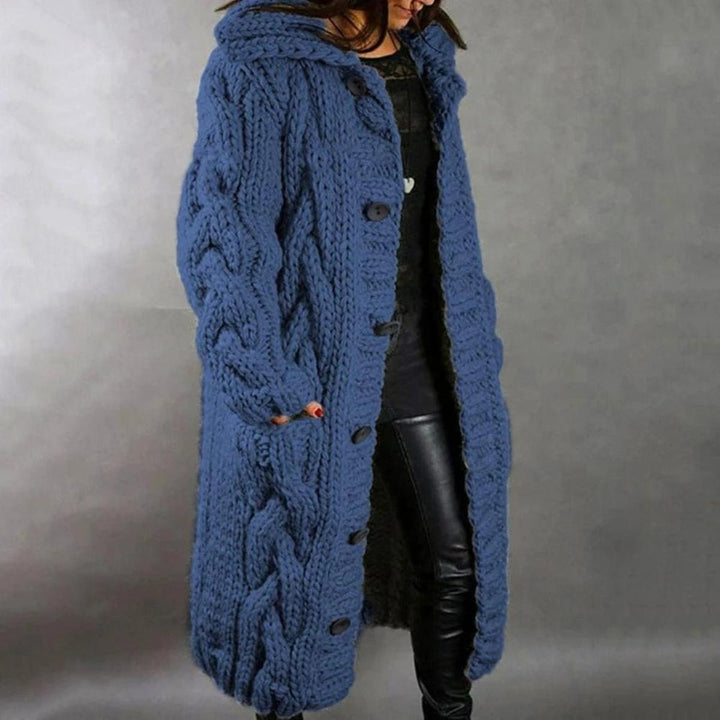 Cappotto in maglia da donna