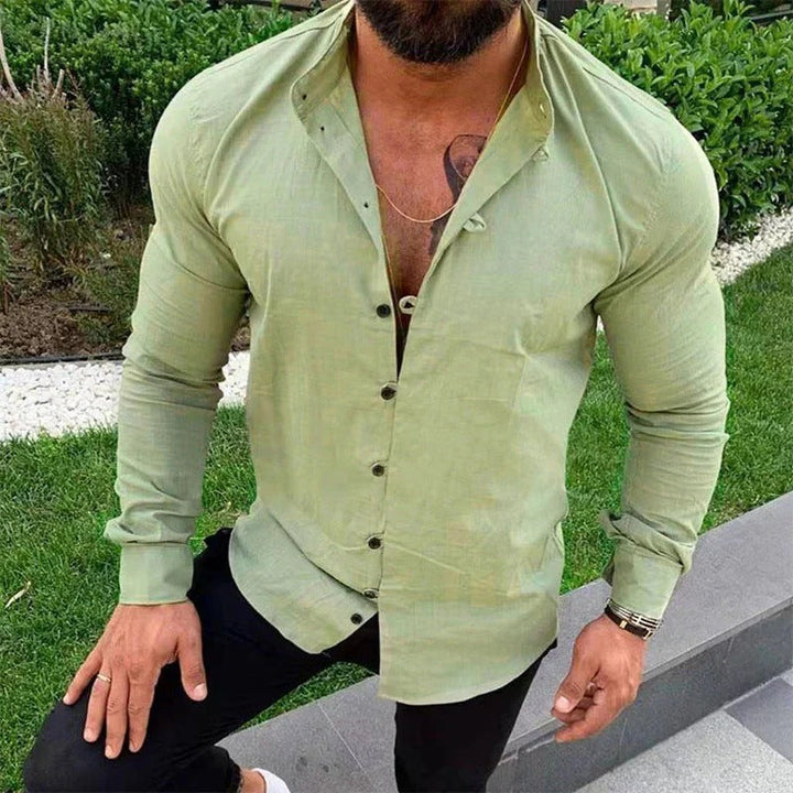 Camicia da uomo in lino