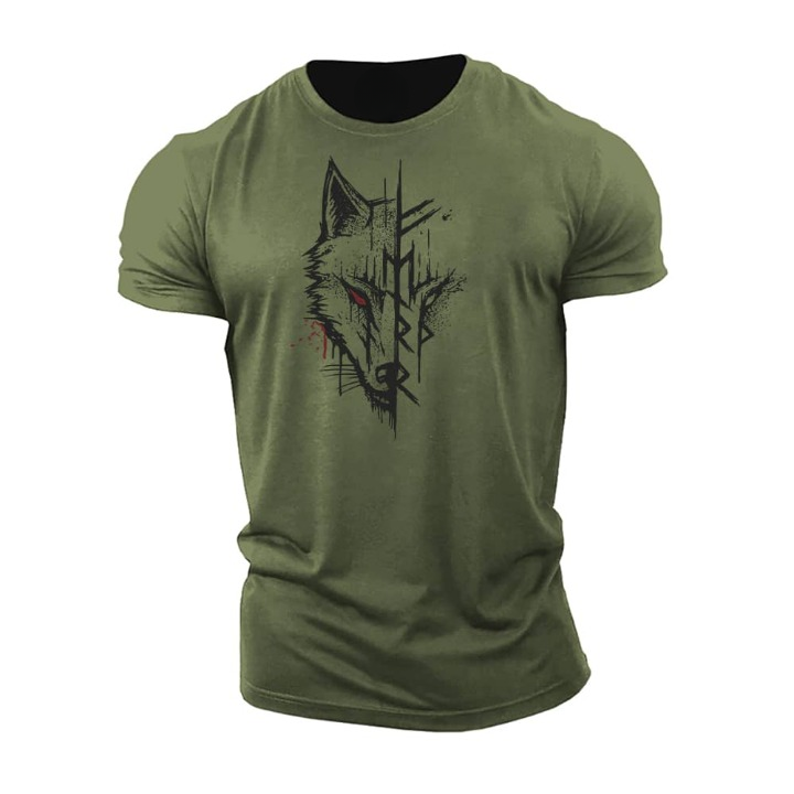 T-shirt da uomo in cotone a maniche corte