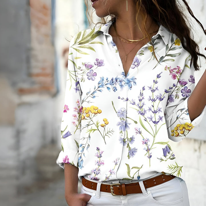 Blusa Casual da Donna con Motivo Stampato