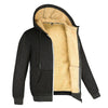 Pullover da uomo in pile con fodera in pelliccia