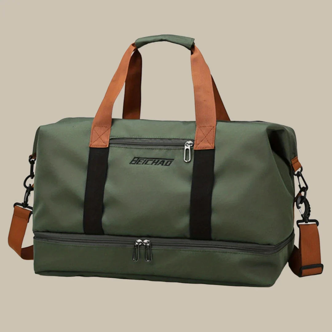 ArancioneBorsa da viaggio da uomo spaziosa ed elegante