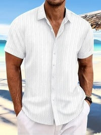 Camicia da uomo estiva a maniche corte