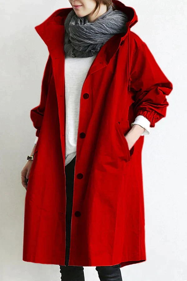 Trench impermeabile oversize di media lunghezza Maris