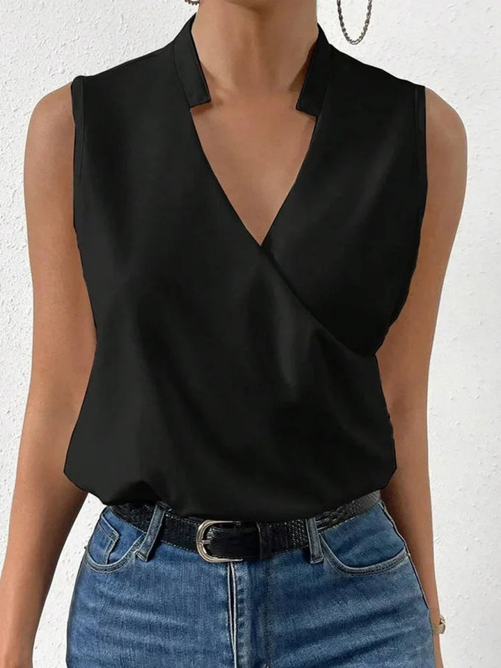 Top chic da donna senza maniche