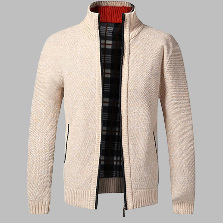 Elegante maglione con cerniera per uomo