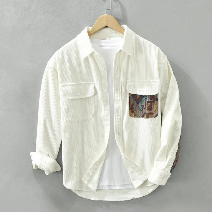 Camicia vintage a maniche lunghe da uomo