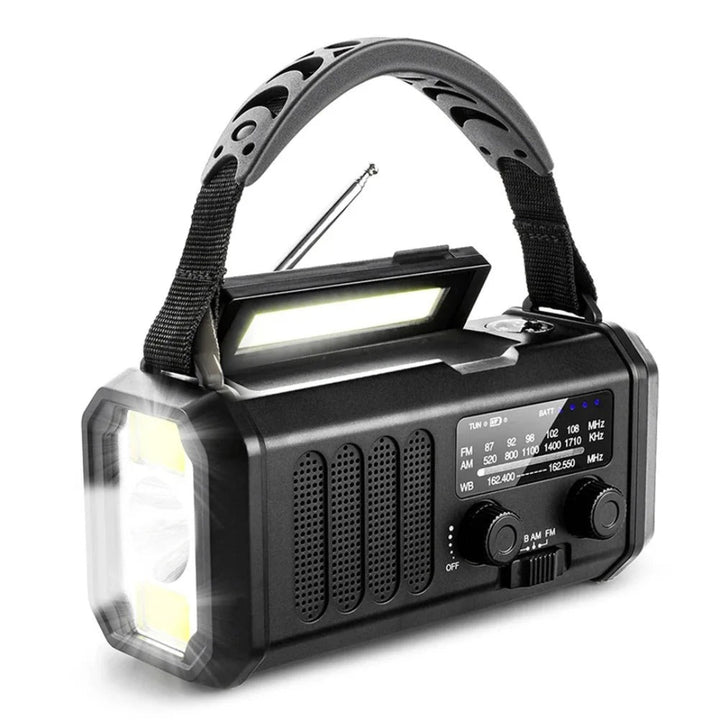 Radio solare e a manovella universale di emergenza