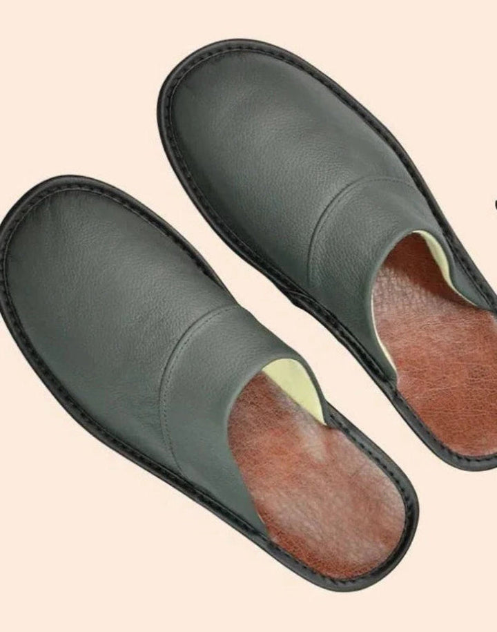 Pantofole da Interno in Vera Pelle Antiscivolo e Confortevoli
