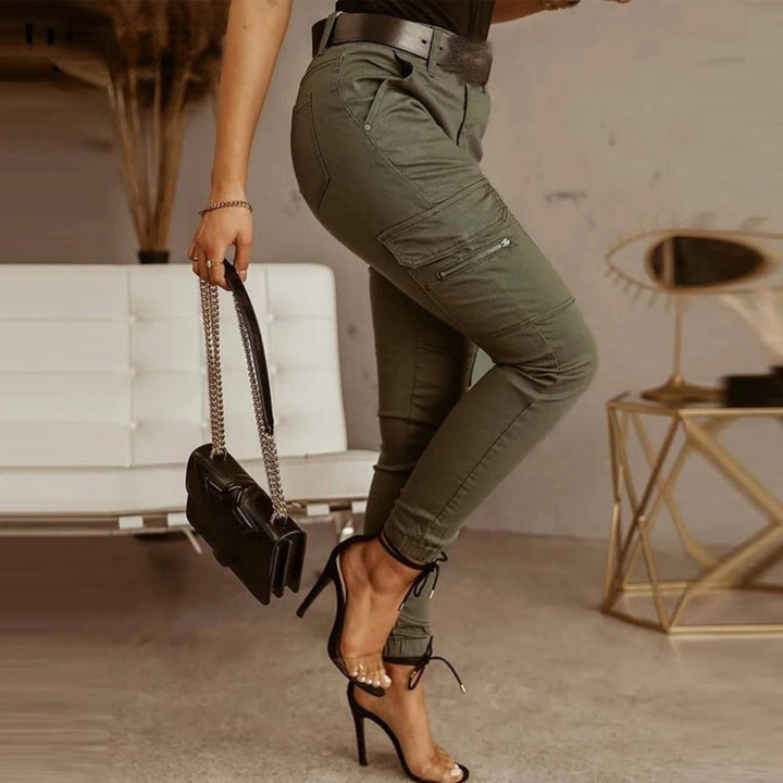 Pantaloni cargo attillati da jogging da donna